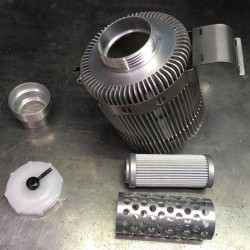Finned power steering tank Lancia Delta Gr.A