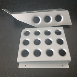 Aluminium Driver Foot Rest Plates for Subaru Impreza Group A